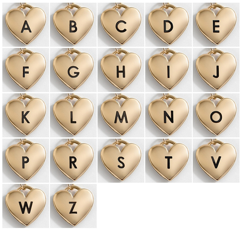 26 letter love clavicle chain necklace