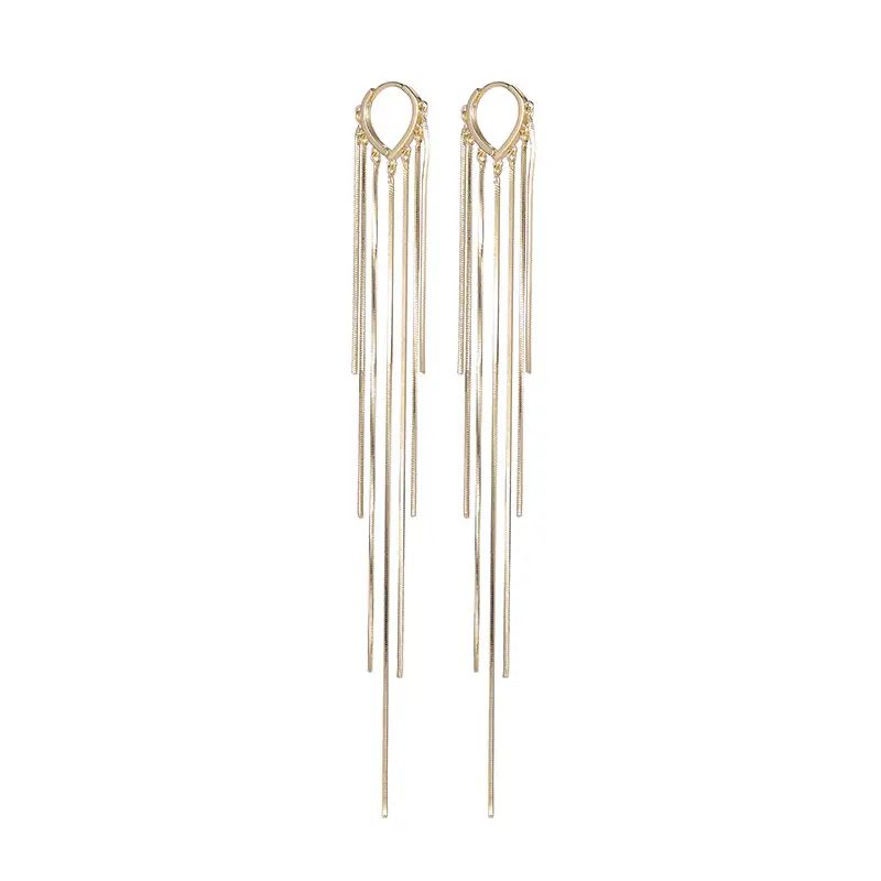 Simple and fashionable long Tassel Earrings for women