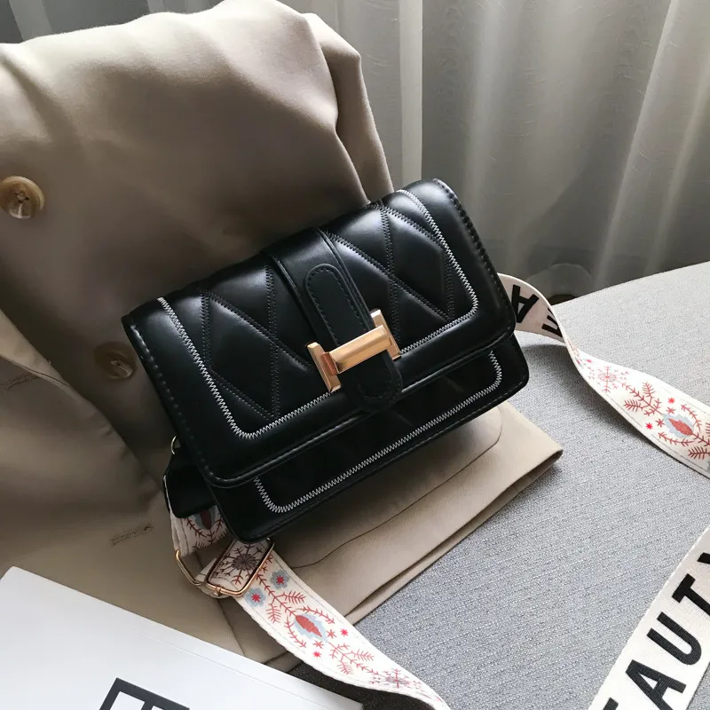Fashion women's designer shoulder bag - Black