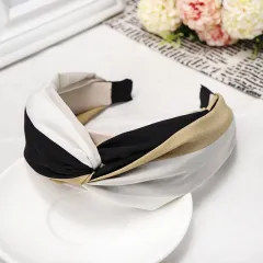 Rainbow cross headband - Black - View 1