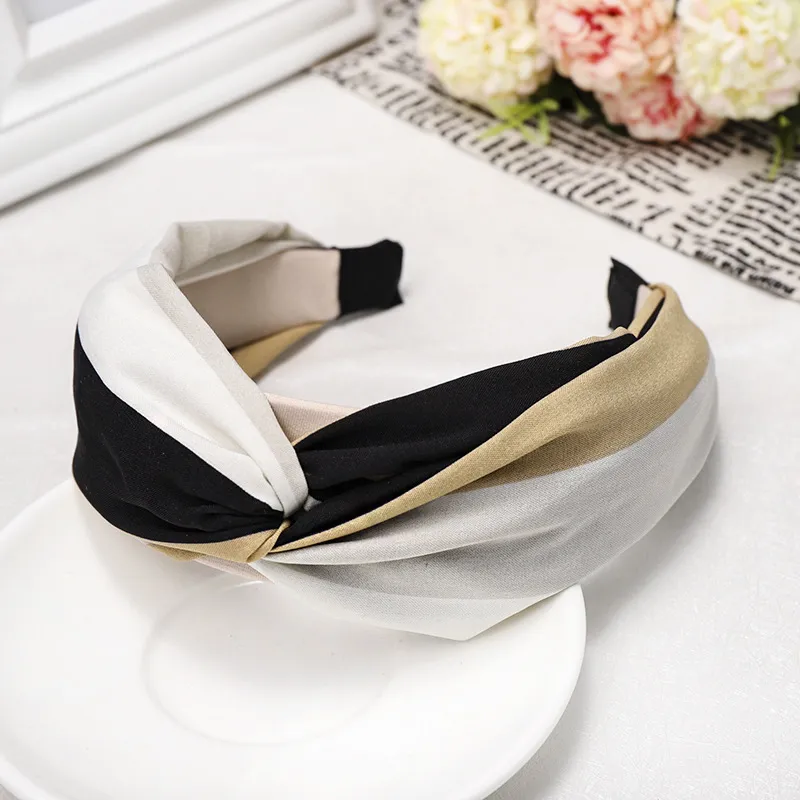 Rainbow cross headband - Black