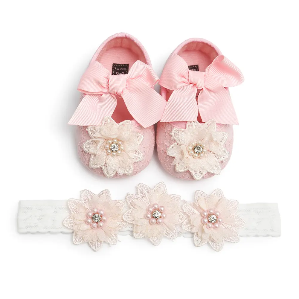 Floret Lace Women's Baby Shoes Soft Soled Walking Princess