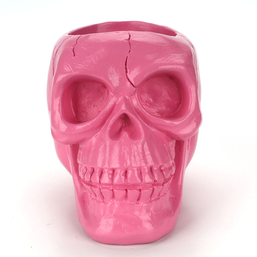 Skull head beauty tool storage tube