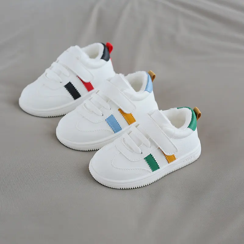 Little White Shoes Velcro Baby