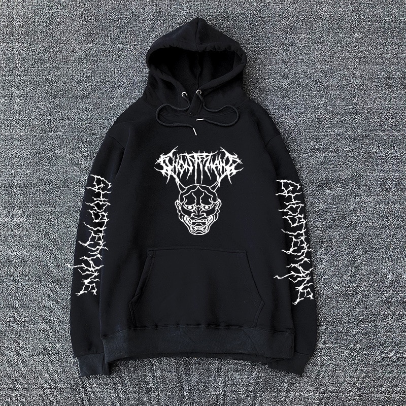 Printed hooded sweatshirt