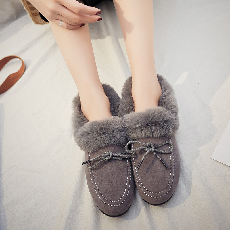 Flat cotton shoes