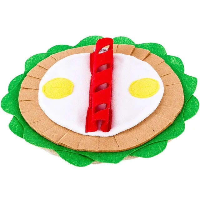 Pet Dog Snuffle Mat Pet Sniffing Training Toy Thin Burrito Design Blanket Fleece Pads Dog Mat Relieve Stress Dog Play Puzzle Toy - Crepes