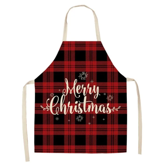 Cotton linen creative Christmas apron Wql0058 19 - Shop at LoveMi