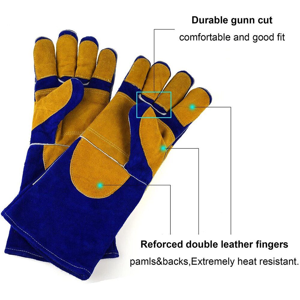 Industrial welding labor insurance leather gloves