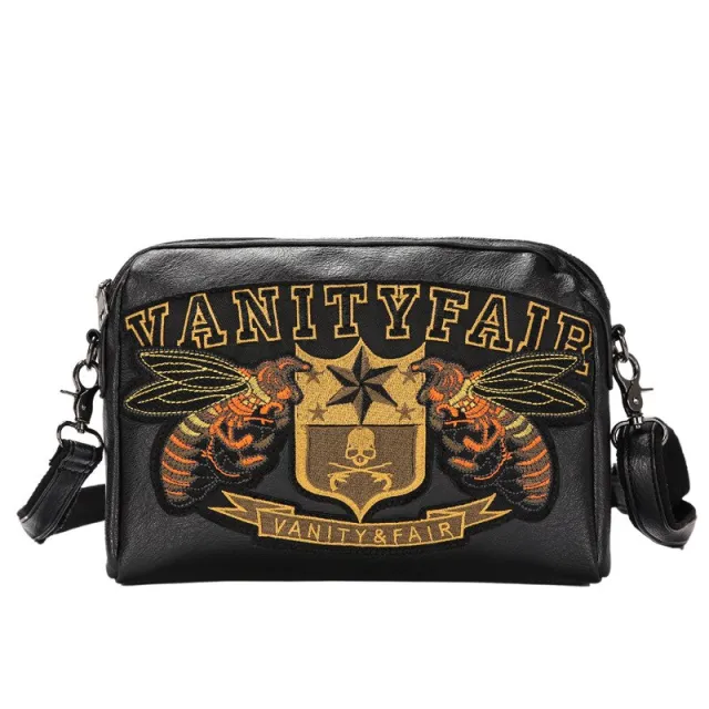 Men's bag embroidered pattern clutch Black - Shop at LoveMi