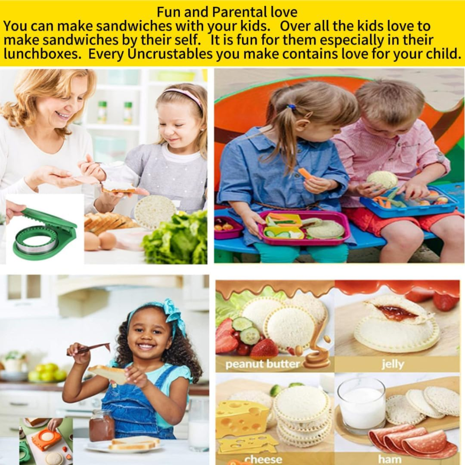 3.7 Uncrustable Sandwich Maker, Circle Cutter & Sealer For Kids 2