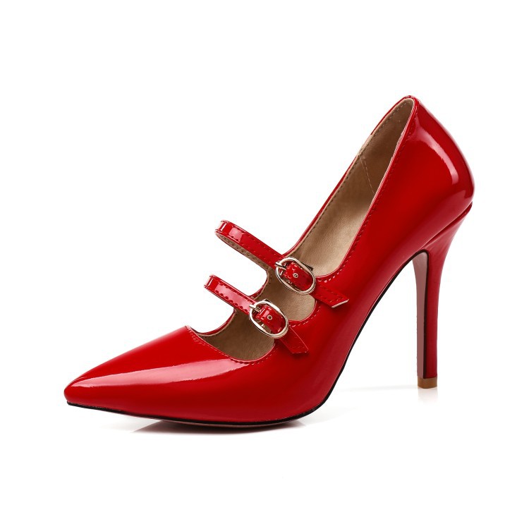 Patent leather women's low top shoes Gules 40 - Shop at LoveMi