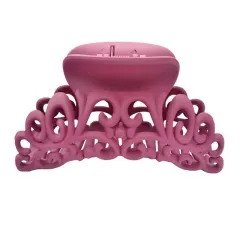 Women Plastic Hair Claw Clips - Pink - View 1