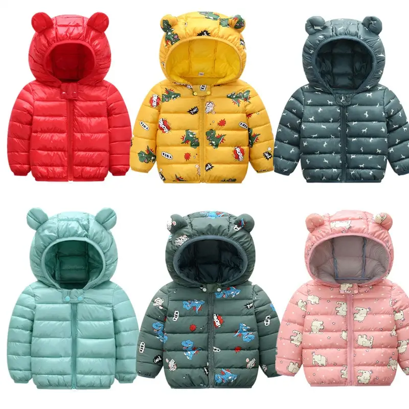 Children's Cotton-padded Jacket with Thin Ears Down