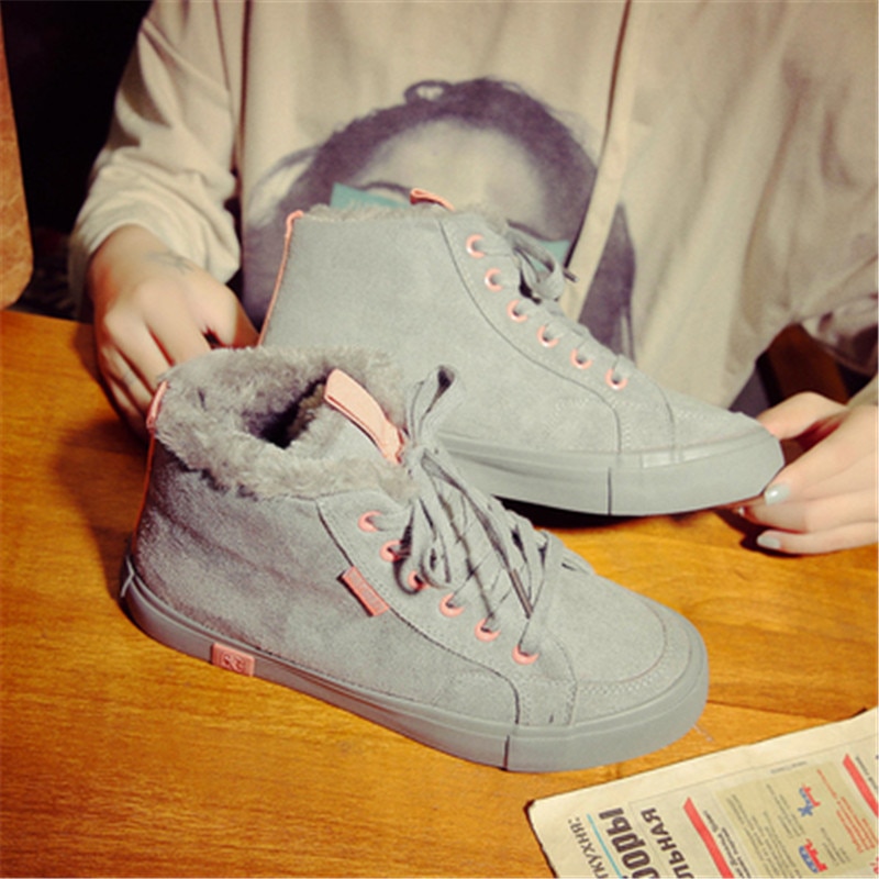 Women's high-top cotton shoes