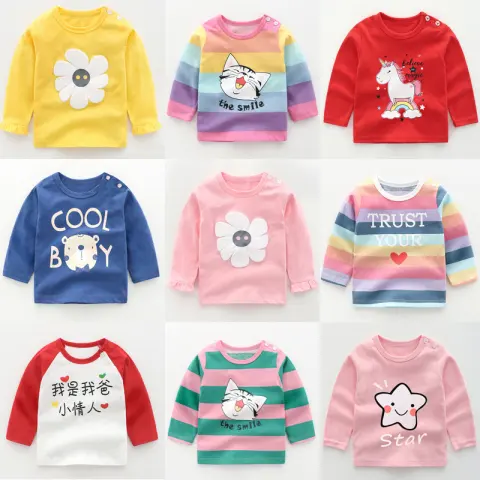 Girls' Long-sleeved T-shirt Bottoming Shirt