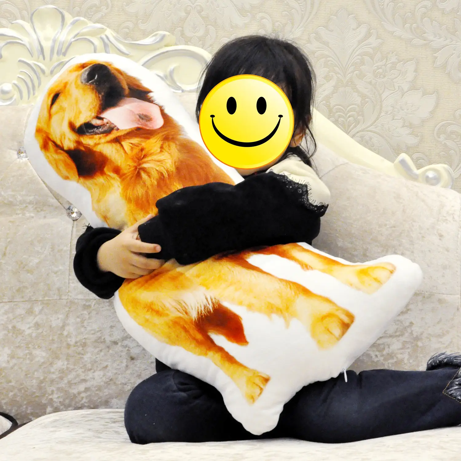 Vacuum PP Cotton Pet Custom Cute Pillow