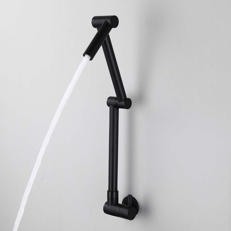 In-wall wash basin sink balcony telescopic rotating faucet
