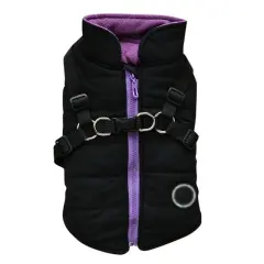 Dog zipper jacket - Black - View 1
