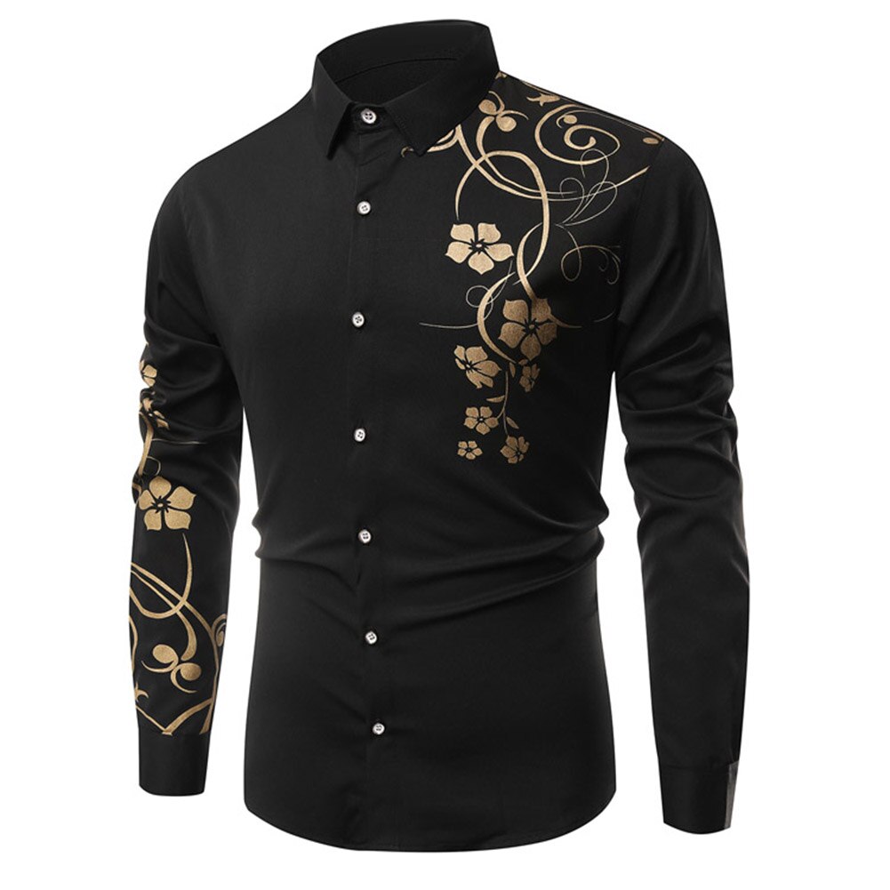 Title 2, Fashion Bauhinia Mens Long Sleeve Shirt