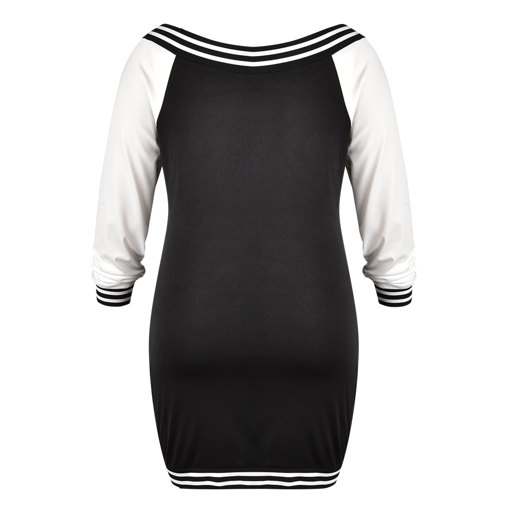 Zipper dress mid-length