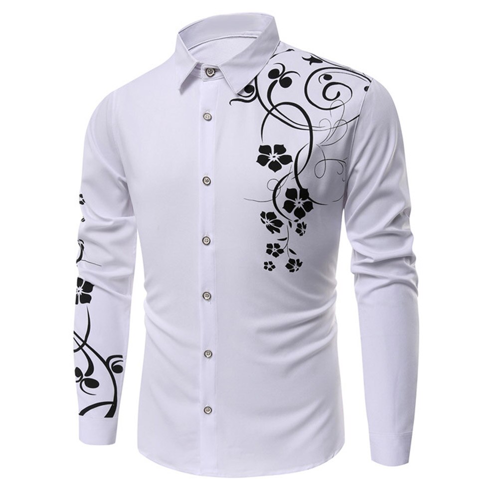 Title 3, Fashion Bauhinia Mens Long Sleeve Shirt