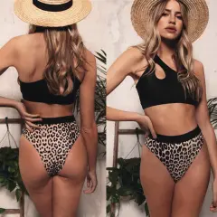 Leopard split bikini - Leopard - View 1