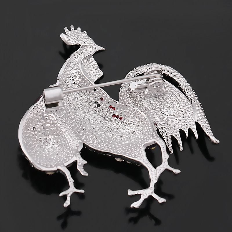 Alloy Rooster Brooch, picture 2 of 5