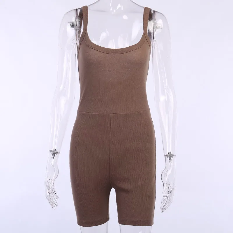 Night run bottoming bodysuit - Brown