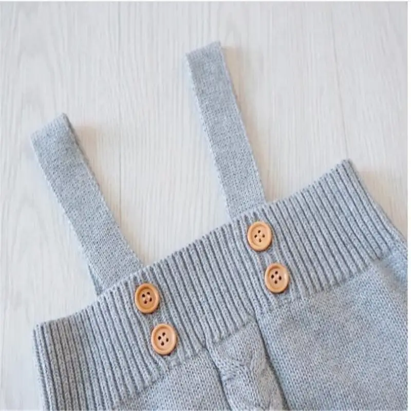 Knitted wool triangle Romper