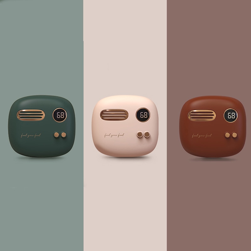 2 In 1 Retro Heater USB Charger Output Portable External Battery Hand Warmers 5000mAH Power Bank For Christmas Gift — foto 4