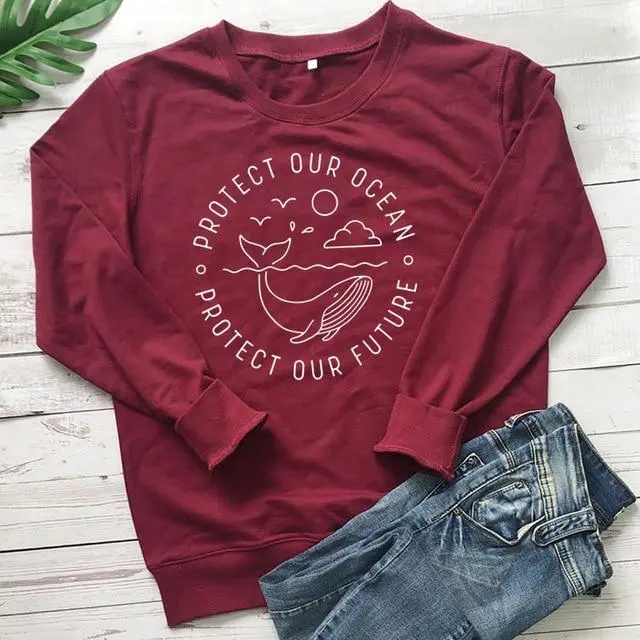 Round neck pullover sweater Wine Red - Shop at LoveMi