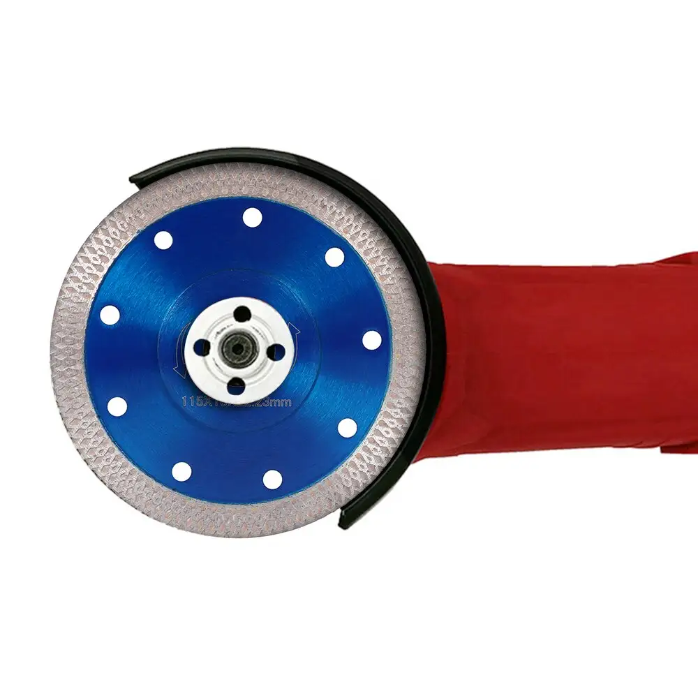 Ceramic mesh wave band flange saw blade