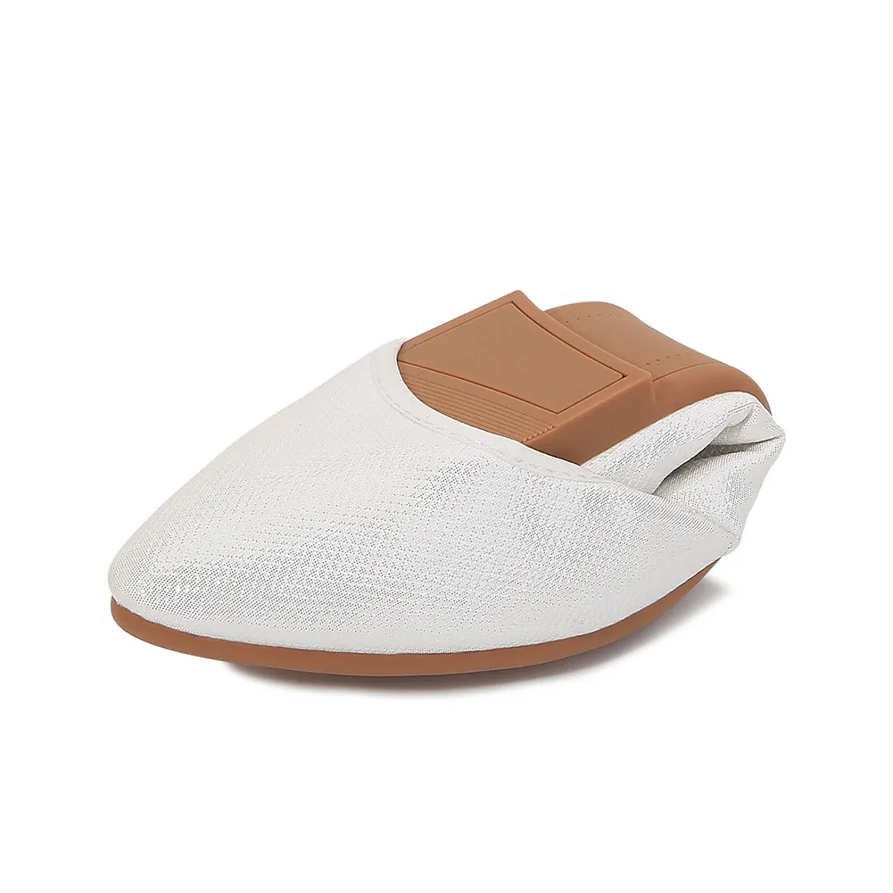Shallow toe flat shoes - White