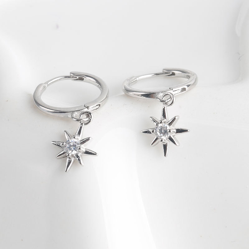 Temperament sterling silver earrings