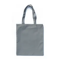 Solid canvas tote bag - Grey - View 1