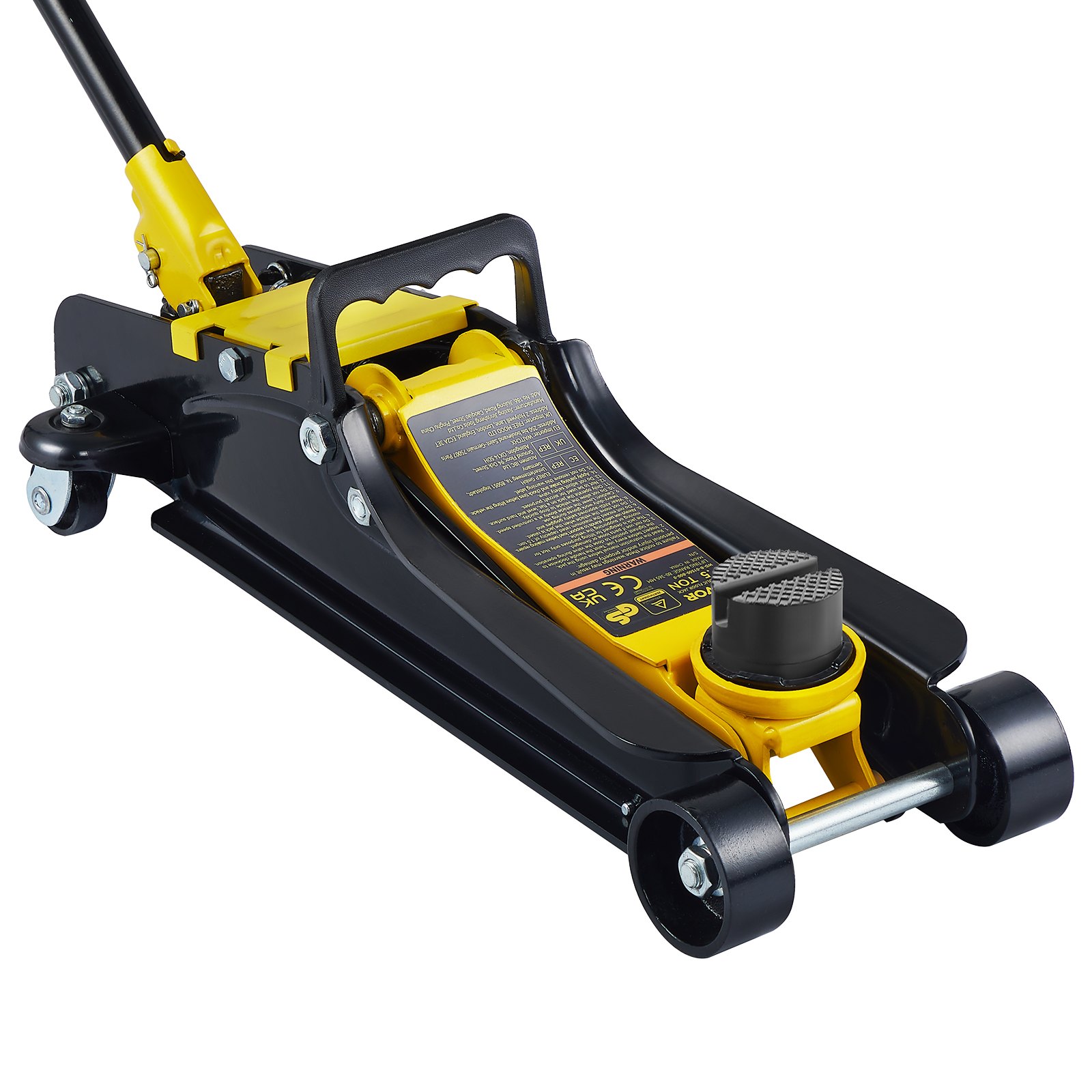 VEVOR Low Profile Floor Jack 2.5 Ton Heavy Steel Single Piston HydraulicPump image 6