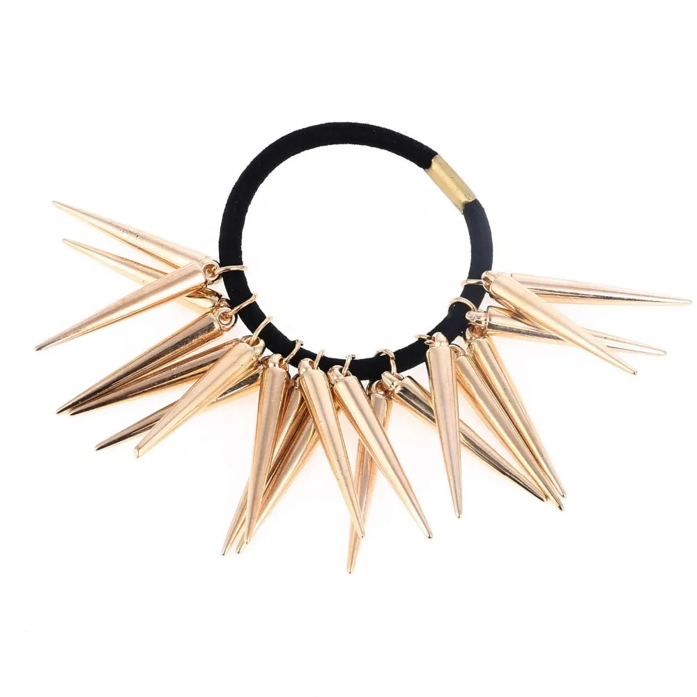 Piercing rivet hair ring - Gold