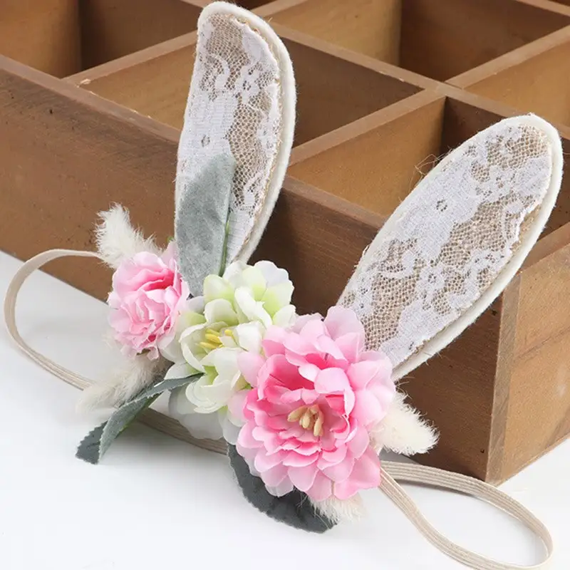 Artificial flower headband