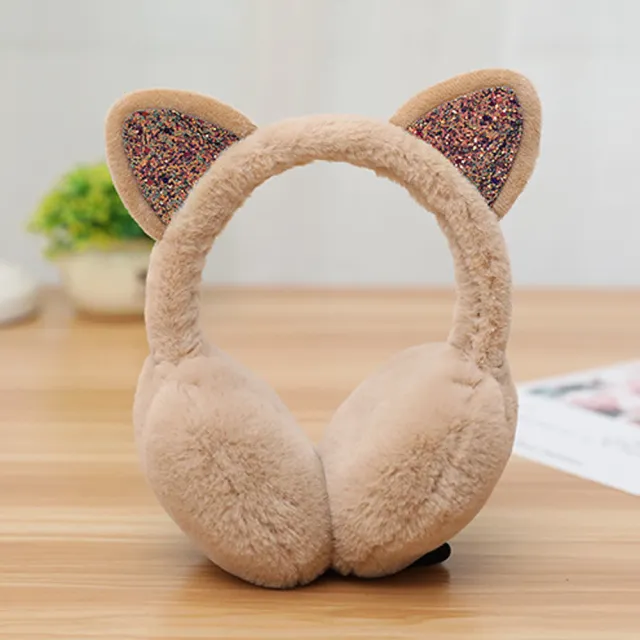 Korean cute earmuffs Khaki - Shop at LoveMi