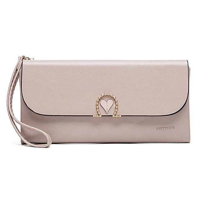 Three fold wrist band Wallet Beige - Shop at LoveMi