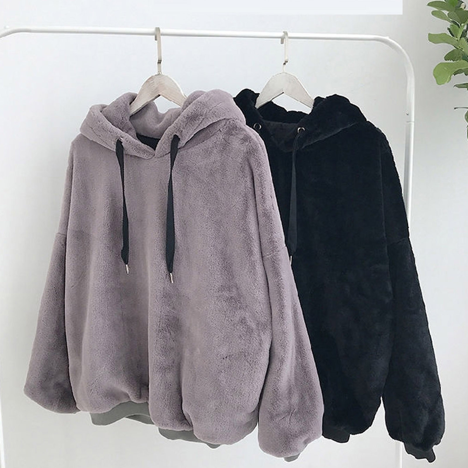 Ladies plus fleece sweater