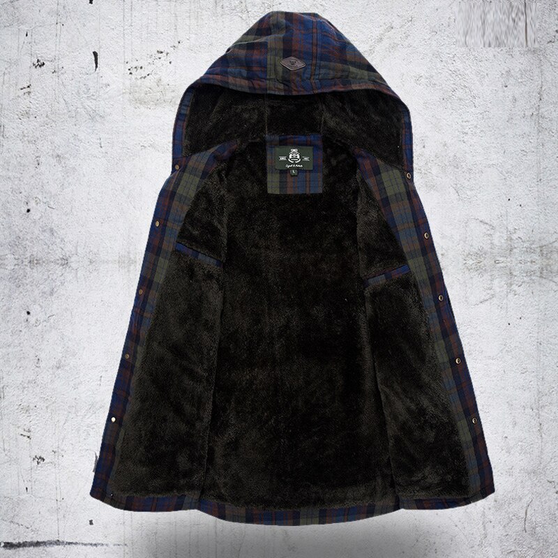 Title 5, Plaid Hooded Shirt