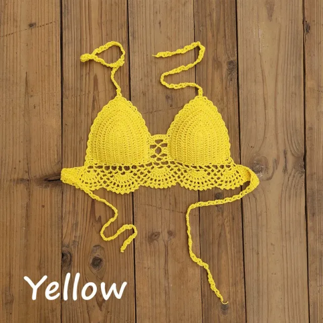 Boho crochet bra Yellow - Shop at LoveMi