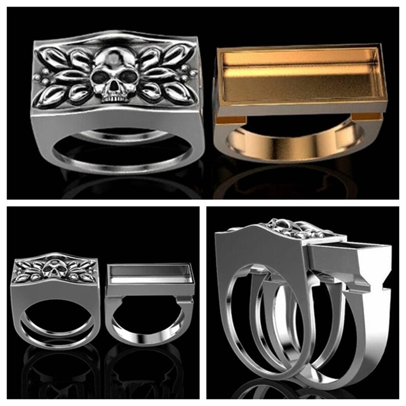 Skull combination ring