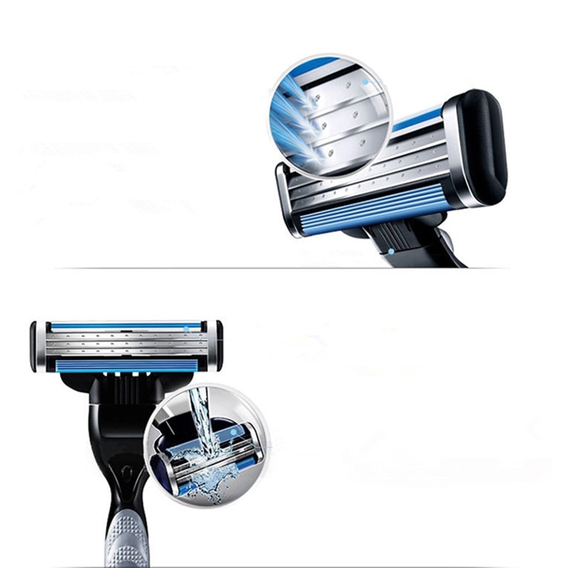 Imported blade three layer manual shaving head