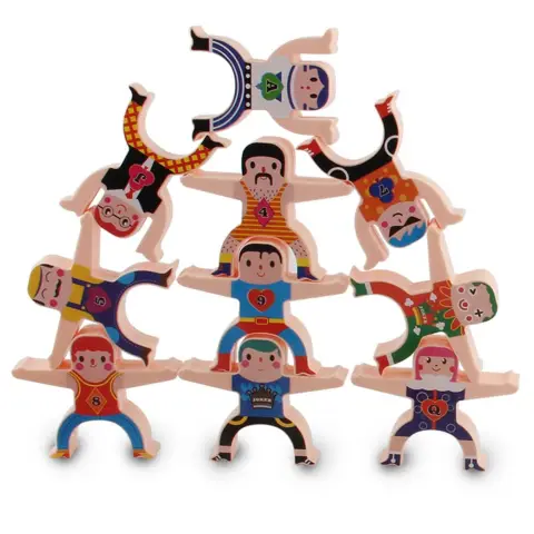 Multiplayer Cartoon Hercules Building Blocks Parent-child Interactive Toy Stacking