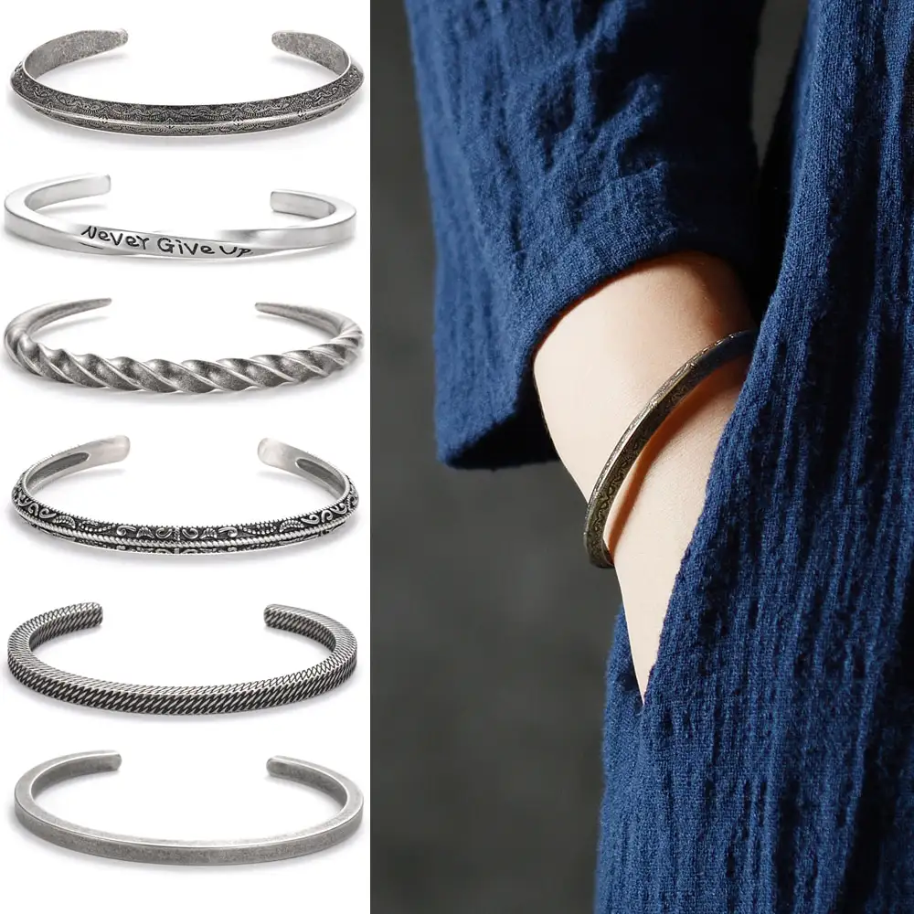 Retro Viking style stainless steel leisure jewelry
