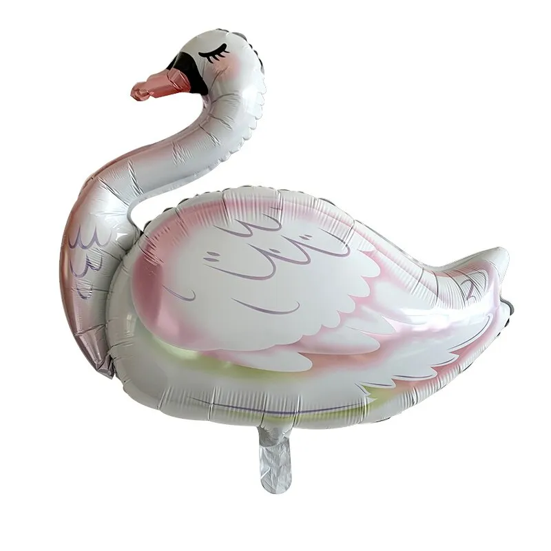 Children's toy party decorated aluminum balloon - White Swan