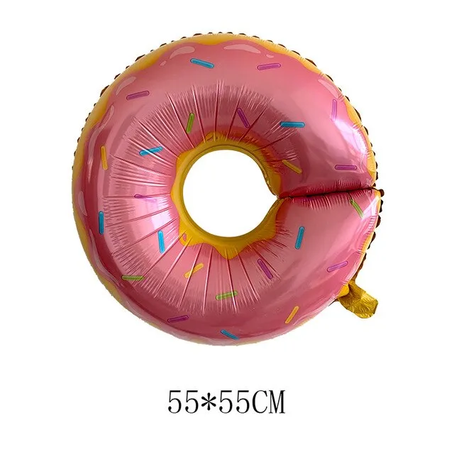 Children's toy party decorated aluminum balloon - Pink Doughnut